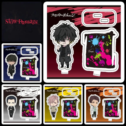 Bl Game Slow Damage Anime Towa Taku Rei Izumi Kei Madarame Ryo Fujieda Acrylic figure stand Plate Cosplay Prop Decor keychain