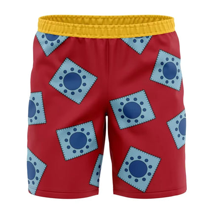 2026 Summer New Bandai One Piece Monkey D. Luffy Basketball Shorts Men's Oversized Quick Drying Running Training Sports Shorts