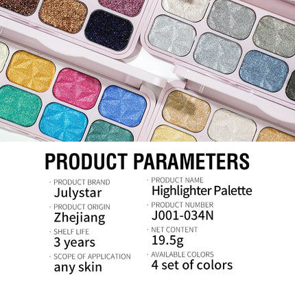 Creamy Eyeshadow Palette 8 Shade Set Buildable Sparkle and Highlight Easy Blend No Fallout for Woman Girl Quick Makeup Essential
