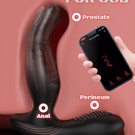 APP Control Male Prostate Massager Wiggle Anal Vibrator for Men Swing Butt Plug for Gay Perineum Stimulator Sex Toy for Couples