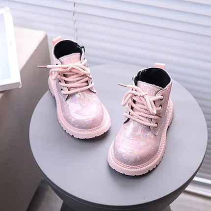 Winter Girls New Short Boots Children British Style Soft Sole Lightweight Boots Ankle-high Unisex Boys Shoes Size 21-30