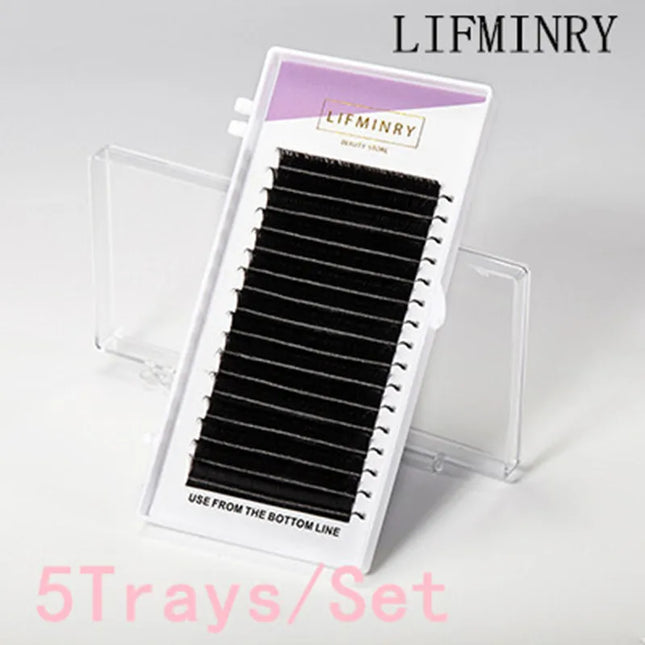 5 cases Quality Eyelash Extensions Tray Fake Mink Single Eyelash Size Single Eyelash Soft Natural Eyelash False Eyelash
