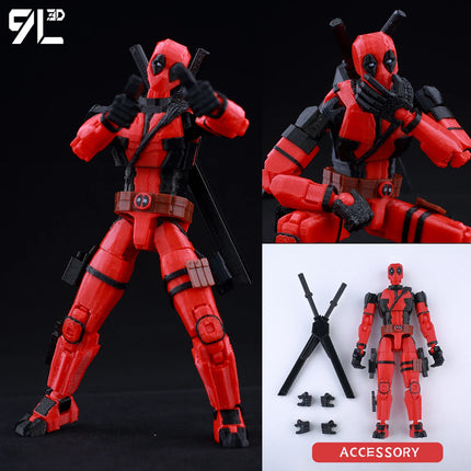 9L3D Articulated Actio Hero Model Collectible Figurine Super Hero Warrior Movie Creative Desktop Ornament Dummy13 Lucky T13 Gift