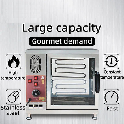 8 Pieces Per Batch of Commercial Kurtos Kalacs Ice Cream Cones Maker Chimney Cake Rolls Grill Oven Machine