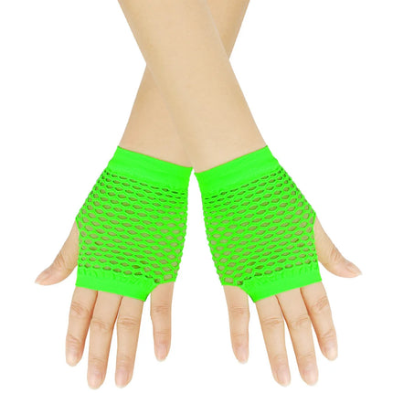 New Fishnet Gloves Red Black Girl Sheer Mesh Mittens Gloves Adult Woman Disguise Rock Fancy Night Club Party Sexy Fashion Gloves
