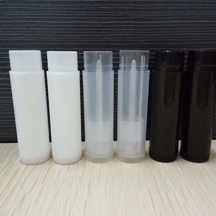 500PCS Three types of lipstick tubes with caps 4g 5g DIY empty lipstick tubes lip balm tubes cosmetic empty lip packaging