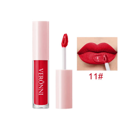 12 Color Non-stick cup Velvet Satin Gloss Lip glaze Mist Liquid matte lipstick Waterproof long-lasting color liquid