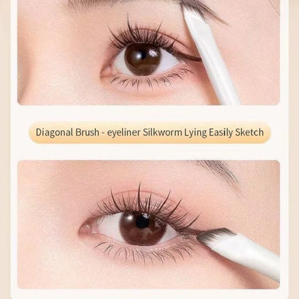 5/8/10Pcs Natural Eye Makeup Brushes Set Detail Eyeshadow Brush Makeup Brush White Ultra Soft Eyeshadow Eyeliner Makeup Tool