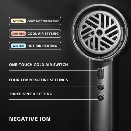 VGR Hair Dryer Professional Air Blower Negative Ion High Speed Hair Dryer Machine Hot and Cold Adjustment Barber Salon V-640HD