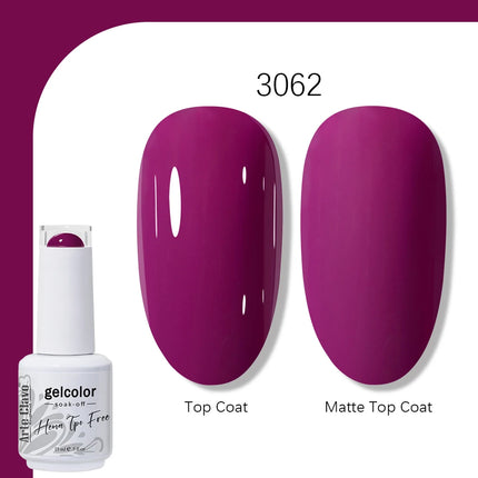 Arte Clavo TPO FREE HEMA FREE Gel Nail Polish UV Multi Use Semi Permanent Soak Off Autumn Winter Nail Art Hybrid Varnish 15ml