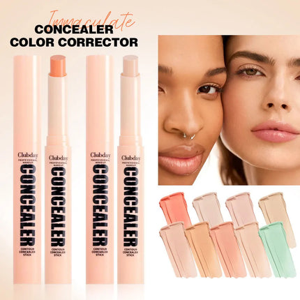 Orange Green Contour Concealer Stick Waterproof Matte Concealer Full Cover Acne Dark Circles Nude Foundation Makeup Corrector