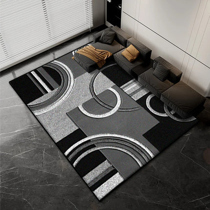 Nordic Abstract Luxury Carpet Home Decoration Living Room Fluffy Plush Rugs 200x300cm Bedroom Office Area Anti-Skid Floor Mats