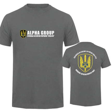 New Fashion Summer New Spetsnaz Ukraine Special Forces Alpha Group Military T-Shirt Print T Shirt Men