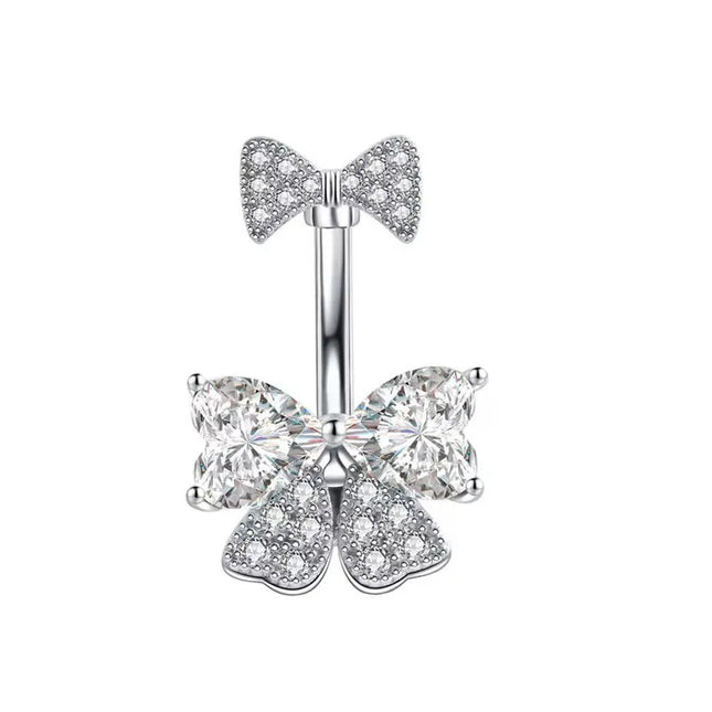 1PCS Pink Crown Belly Button Rings Jewelry Stainless Steel Heart Navel Piercing Barbell Crystal Cute Belly Rings For Women Girls