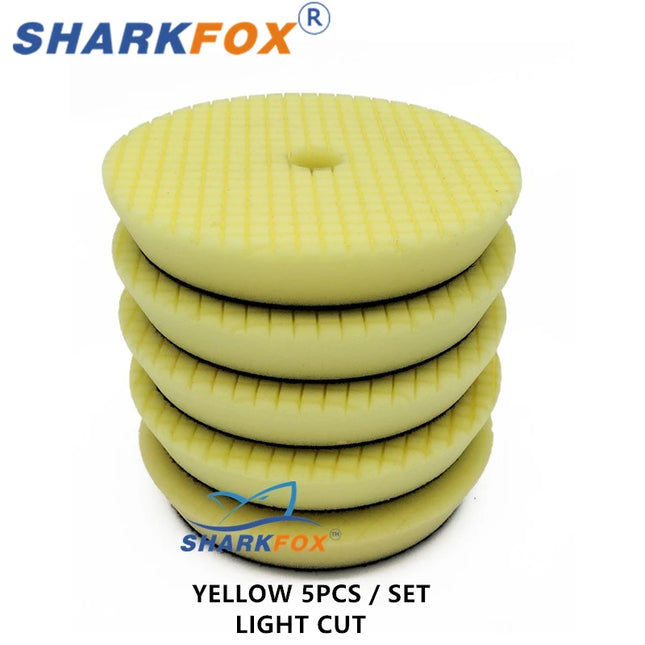 Sharkfox 5 (125mm)/6 Inches (150mm) Polishing Pad Detailing Buffing Polishing Wheel Polishing Glossy Pad Polisher Disc Gloss