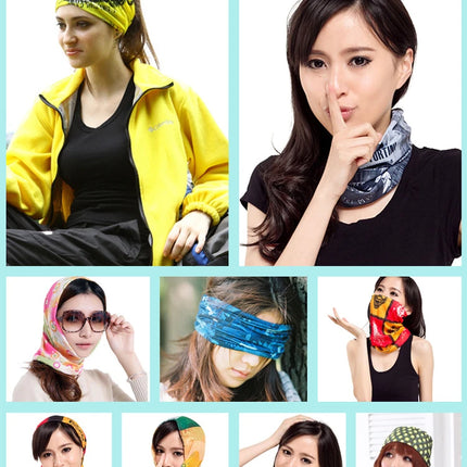 New Fashion Stripe Design Face Mask Bandana For Women Men Sports Cycling Headbands Female Male Neck Scarf Balaclava Turban