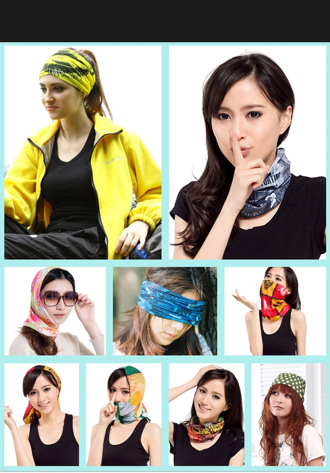 New Fashion Stripe Design Face Mask Bandana For Women Men Sports Cycling Headbands Female Male Neck Scarf Balaclava Turban
