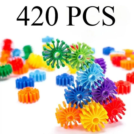 420 DIY round building blocks, character bricks, educational and creative children's educational toys, children's DIY gifts