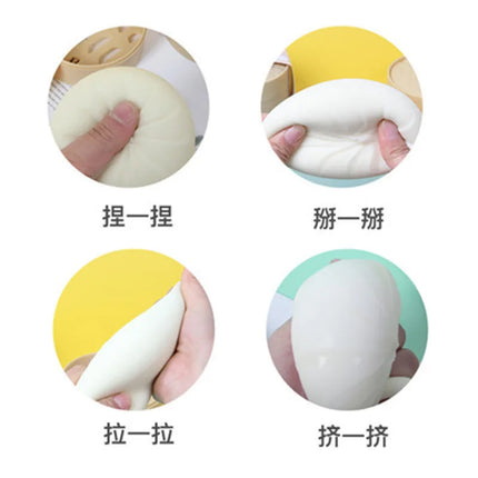 Giant Squishy Dumplings Stress Relief Fidget Toy Colorful Simulation Food Steamed Stuffed Bun Dough Toys Slow-rise Squeeze Toy