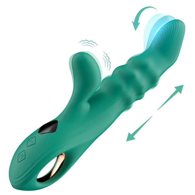 Thrusting Swing Finger Vibrator Female Telescopic Vibrating Clitoris Stimulator G Spot Massager Adult Goods Sex Toys for Women