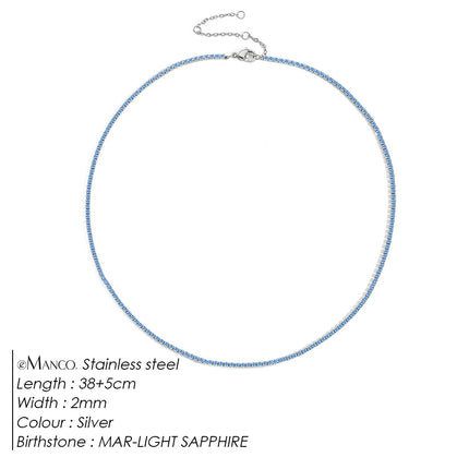 EManco Fashion Crystal High Quality Stainless Steel Gold Plated Necklace Ladies Charming Accessories Gifts Wholesale