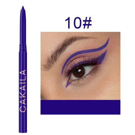 New Colored Eyeliner Set Waterproof Eyeliner Pencil Long Lasting Matte Eye Liner for Women Makeup Cosmetic Beauty Tool 12pcs/Box
