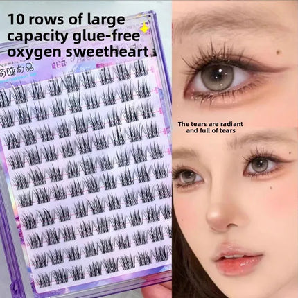 No Glue Needed False Eyelashes Lower Lashes Wispy Cat Eye Lashes Voluminous Fluffy Natural Look Daily Wear Easy to Apply
