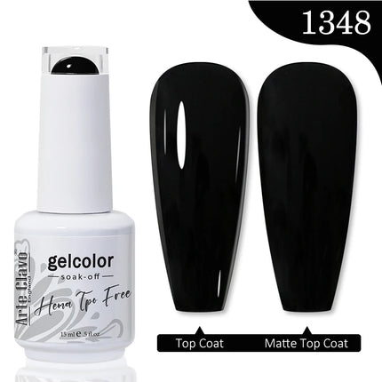 Arte Clavo 15ML Red Brown Color Gel Nail Polish Autumn Winter Nail Art Gel Nail Supplies Semi Permanent Soak Off UV Gel Varnish
