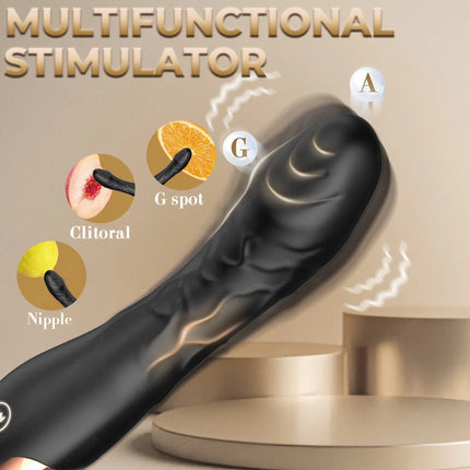 G Spot Vibrator Sex Toys Clitoris Vibrator Anal Stimulator Dildo with 10 Powerful Vibrating Modes Soft Silicone Adult Sex Toy