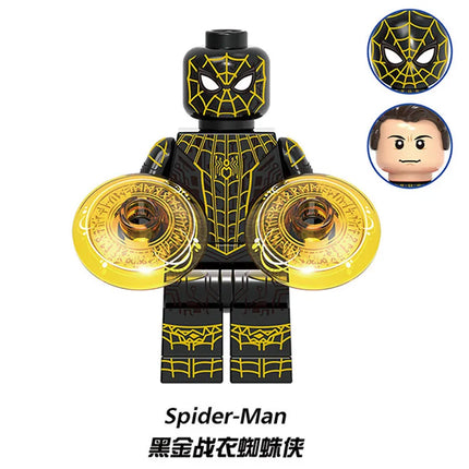 New 5cm Marvel Spider-Man Venom Building Block Figures Assembleable Figure Desktop Ornament Decorations Best Gifts for Childrens