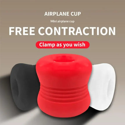 1Pcs Portable Male Silicone Pocket Stroker Cup Flexible Ribbed Outer Design Compact Reusable Personal Pleasure Toy For Travel
