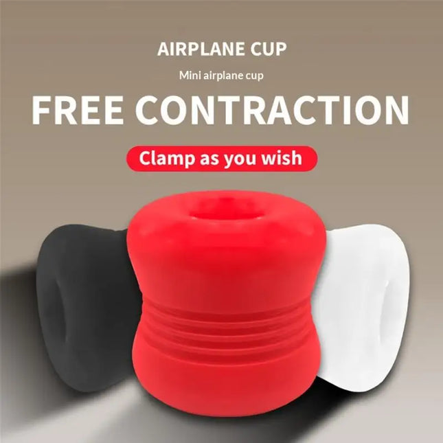1Pcs Portable Male Silicone Pocket Stroker Cup Flexible Ribbed Outer Design Compact Reusable Personal Pleasure Toy For Travel