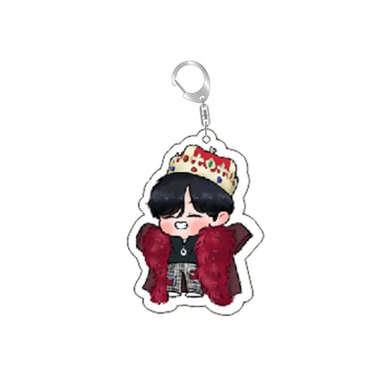 Cartoon Koop Star Keychain Cute Kawaii Purse Bag Backpack Car Key Chain Earbud Case Accessriose Collectors Fans Women Men Gift