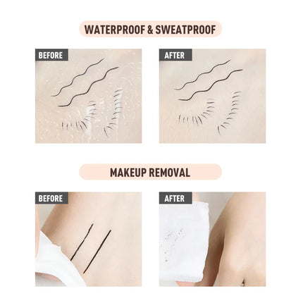 Waterproof Long-lasting Eyeliner Pen Ultra-fine Liquid Eye Liner Black Brown Smooth Quick Drying Eyeliner Pencil Eye Makeup