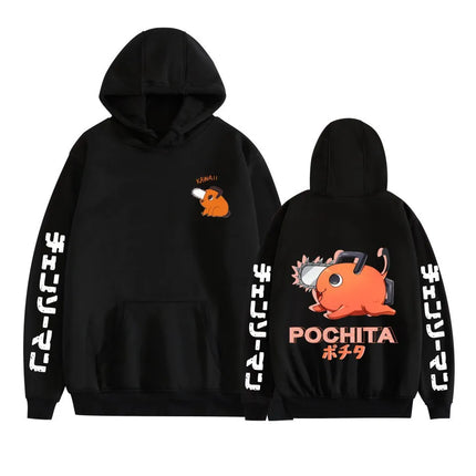 Pochita Chainsaw Men's Hoodie Fashion Long Sleeve Sportswear Casual Harajuku Street Wear Hoodie Sudaderas Top