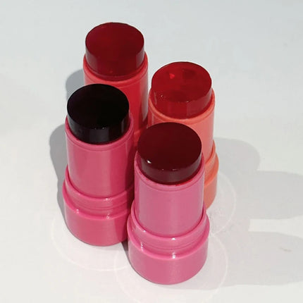 HERORANGE Jelly Blush Stick Brighten Cheek Rouge Dual Use Of Lips And Cheeks Blusher Waterproof Lasting Red Tint Cheek Color
