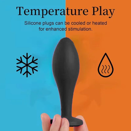 Soft Silicone Personal Wellness Kit 3 Sizes Anus plug , Ergonomic Shape, Sparkling Gem Base sex toy
