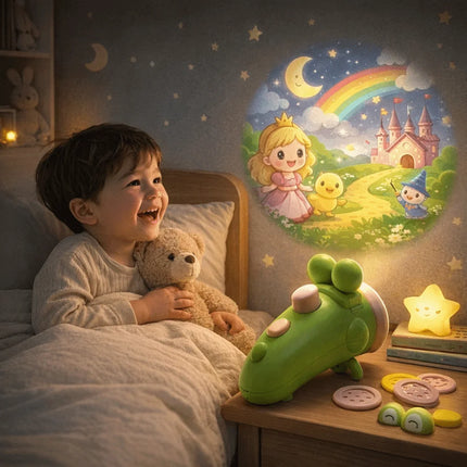 Story Machine Projection Story Toy Baby Sleep Aid Portable Projection Storyteller Flashligh toy Early Education