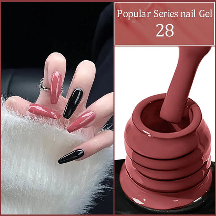7ml Colorful UV Gel Nail Polish Bling Sequins Soak Off UV LED Nail Gel Polish, For Home Salon Nail Art DIY