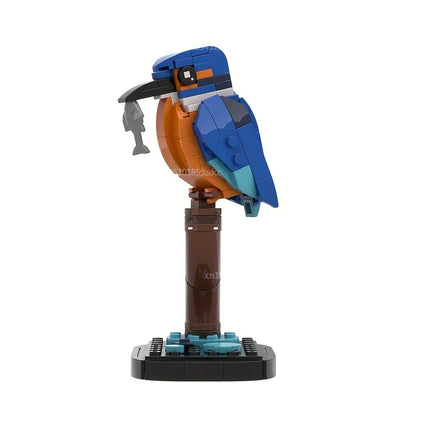 Bird Building Blocks Collection - Raven, Kingfisher, Eagle MOC Set 506 Pieces