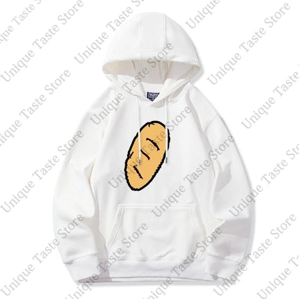 Kasane Teto Same Print Hoodies Fashion Cute Cartoon Bread Print Hoodie Pullovers Women Men High Quality Autumn Loose Sweatshirt
