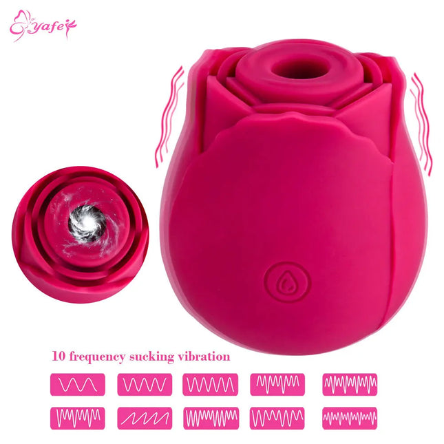 Rose-toy Swing Tongue Licking Vibrator Female Powerful Oral Nipple Clitoris Stimulator Massager Adults Goods Sex Toys for Women