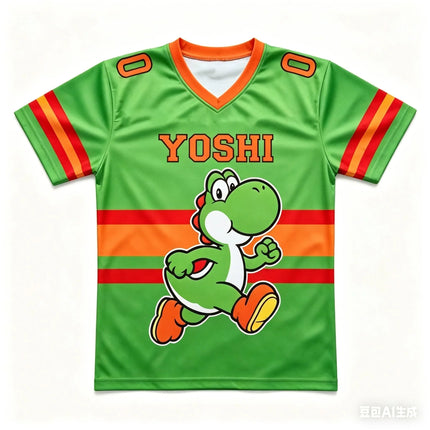 2026 Summer Princess Peach Retro Cosplay T-shirt Men's Oversized Short-sleeved Family Unisex 3D Printed Children's Sports Shirt