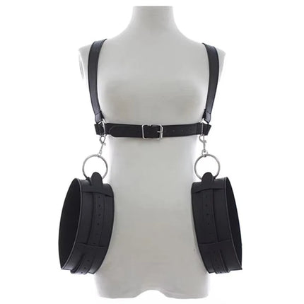 Adult Sex Bondage BDSM Thigh Harness With Handcuff Posture Restraints Sex Games Toys Fetish SM Products For Couple Sex Shop