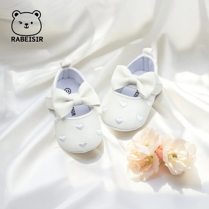 Baby girl toddler shoes baby embroidery love style baby's first pair of step shoes breathable non-slip fashion