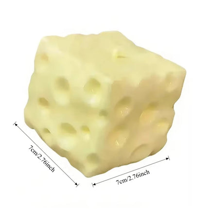 Squeeze Toy Gift Giant Cheese Squishy Toy Extra Large Cheese Squishy Slow Rebound Shapeable Stress Relief Ball