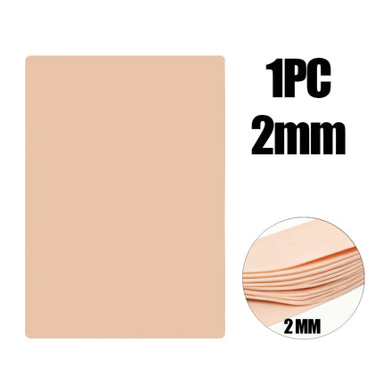Silicone Tattoo Practice Skin 1/2/3mm Thick Double Side Tattoo Fake Skin Synthetic Leather Permanent Makeup Tattoo Skin