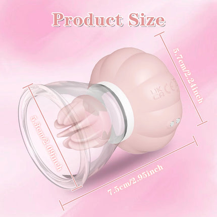 Nipple Toy Adult Sex Toys Vibrator for Women- Detachable Jellyfish Nipple Suction Cup with 10 Rotations and Sucking Function