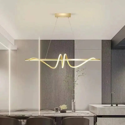Simple Led Pendant Lights Modern Hotel Homestay Restaurant Bedroom Bar Long Chandelier Modern Home Interior Decor Lighting Lamps