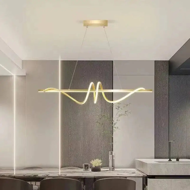 Simple LED Pendant Lights Modern Hotel Homestay Restaurant Bedroom Bar Long Chandelier Modern Home Interior Decor Lighting Lamps